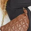 M&Co Yours Yours Brown Quilted Shoulder Bag>Women Bags