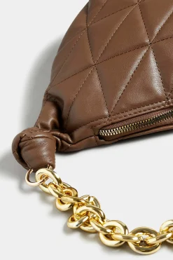M&Co Yours Yours Brown Quilted Shoulder Bag><noscript><img width=
