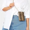 M&Co Yours Yours Brown Snake Print Heart Padlock Bag>Women Bags