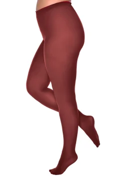 M&Co Yours Yours Burgundy Red 50 Denier Microfibre Premium Tights><noscript><img width=