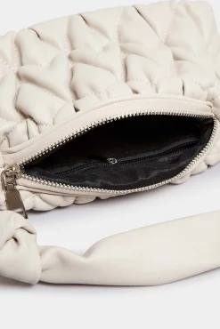M&Co Yours Yours Cream Quilted Knot Strap Bag><noscript><img width=