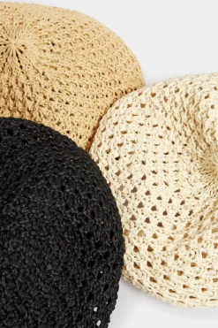 M&Co Yours Yours Cream Straw Beret><noscript><img width=