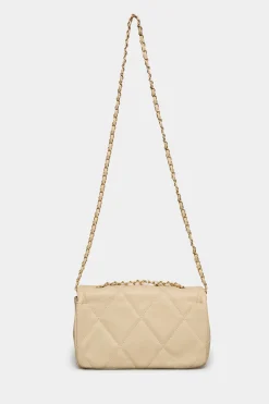 M&Co Yours Yours Cream Studded Quilted Chain Bag><noscript><img width=