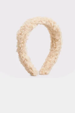 M&Co Yours Yours Cream Teddy Shearling Headband>Women Hair Accessories