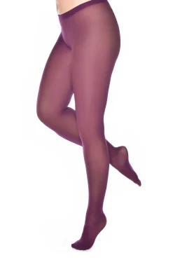 M&Co Yours Yours Damson Purple 50 Denier Microfibre Premium Tights><noscript><img width=