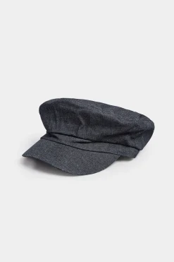 M&Co Yours Yours Dark Blue Denim Baker Boy Hat>Women Hats