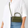 M&Co Yours Yours Dark Green Top Handle Crossbody Bag>Women Bags