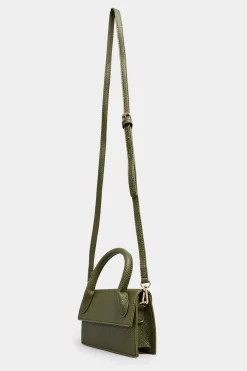 M&Co Yours Yours Dark Green Top Handle Crossbody Bag>Women Bags