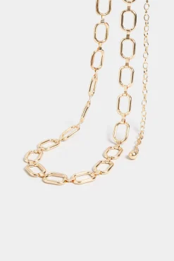 M&Co Yours Yours Gold Metal Chain Belt><noscript><img width=
