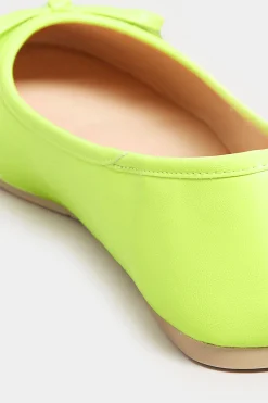 M&Co Yours Yours Green Ballerina Pumps In Wide E Fit & Extra Wide Eee Fit><noscript><img width=