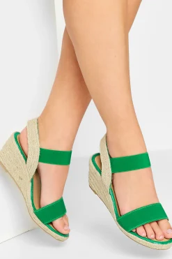 M&Co Yours Yours Green Espadrille Wedges In Wide E Fit & Extra Wide Eee Fit>Women Sandals