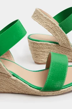 M&Co Yours Yours Green Espadrille Wedges In Wide E Fit & Extra Wide Eee Fit><noscript><img width=