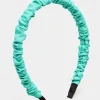 M&Co Yours Yours Green Skinny Ruched Headband>Women Hair Accessories