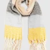 M&Co Yours Yours Grey Check Print Super Soft Scarf>Women Scarves