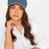 M&Co Yours Yours Indigo Blue Denim Baker Boy Hat>Women Hats