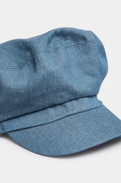 M&Co Yours Yours Indigo Blue Denim Baker Boy Hat><noscript><img width=