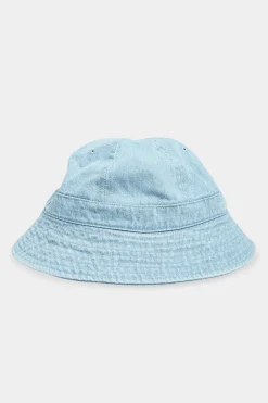 M&Co Yours Yours Light Blue Denim Look Bucket Hat>Women Hats