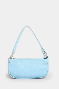 M&Co Yours Yours Light Blue Faux Croc Shoulder Bag><noscript><img width=