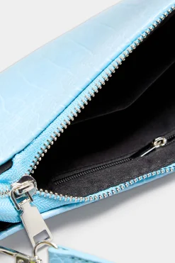 M&Co Yours Yours Light Blue Faux Croc Shoulder Bag><noscript><img width=