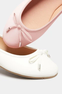 M&Co Yours Yours Light Pink Ballerina Pumps In Wide E Fit & Extra Wide Eee Fit><noscript><img width=