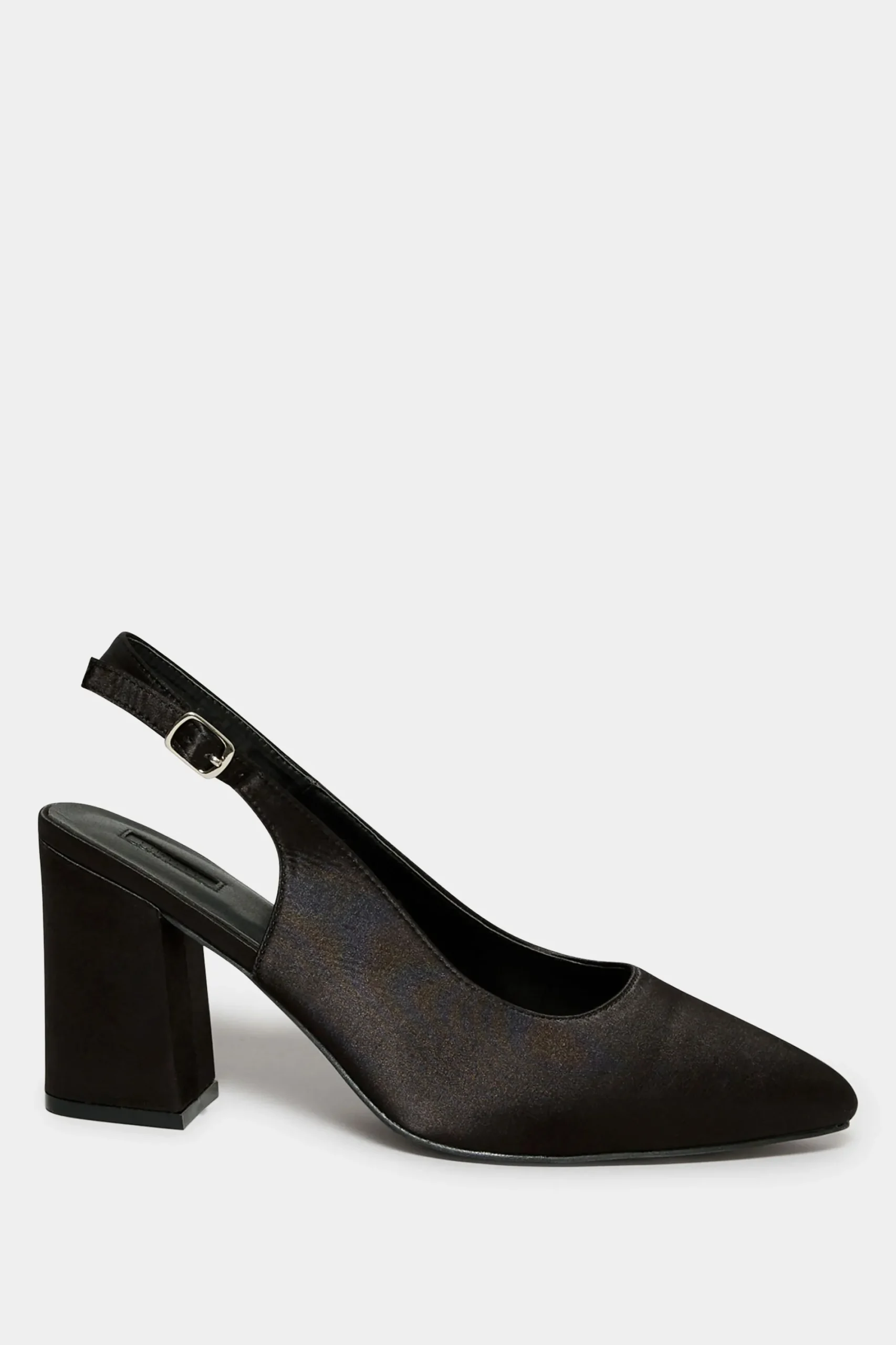 M&Co Yours Yours Limited Collection Black Pointed Block Heel Court Shoes In Wide E Fit & Extra Wide Eee Fit>Women Heels