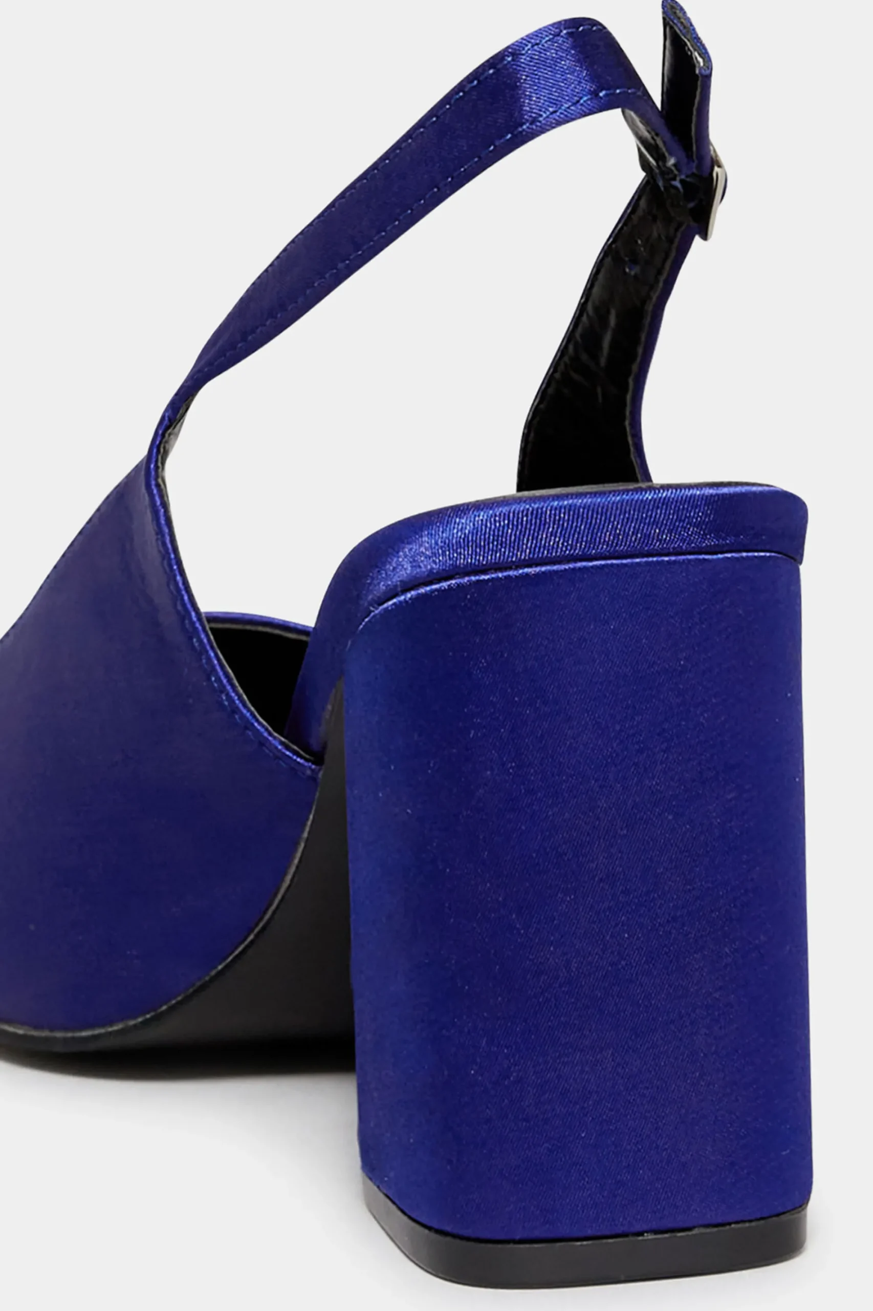 M&Co Yours Yours Limited Collection Cobalt Blue Pointed Block Heel Court Shoes In Wide E Fit & Extra Wide Eee Fit>Women Heels