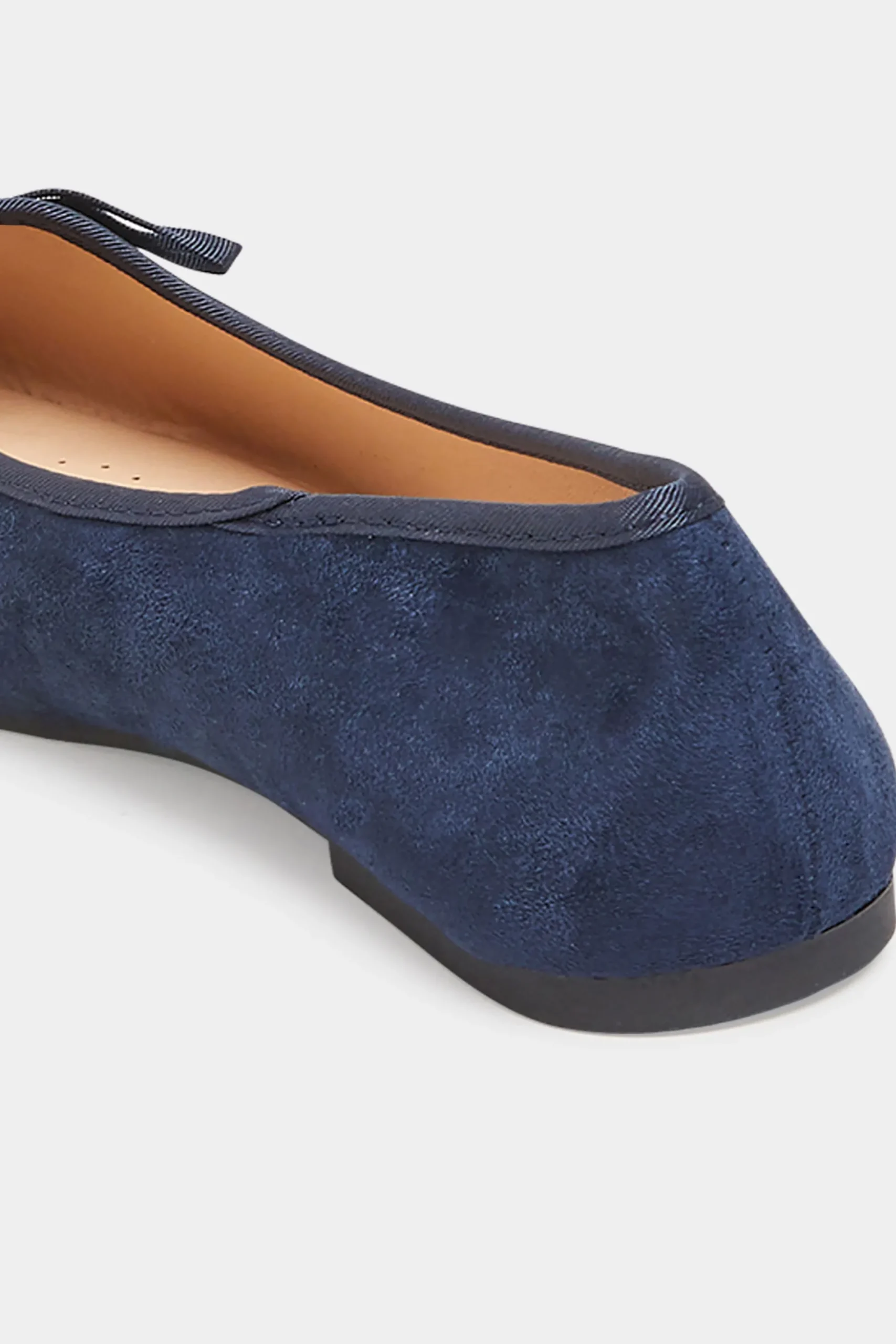 M&Co Yours Yours Navy Blue Ballerina Pumps In Wide E Fit & Extra Wide Eee Fit>Women Flat Shoes