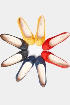 M&Co Yours Yours Navy Blue Ballerina Pumps In Wide E Fit & Extra Wide Eee Fit><noscript><img width=