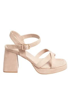 M&Co Yours Yours Nude Platform Flat Sandal Heels In Wide E Fit & Extra Wide Eee Fit><noscript><img width=