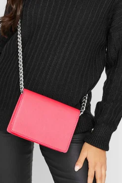 M&Co Yours Yours Pink Chunky Chain Crossbody Bag>Women Bags