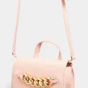 M&Co Yours Yours Pink Croc & Gold Chain Mini Bag>Women Bags