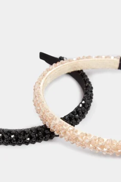 M&Co Yours Yours Pink Crystal Beaded Headband><noscript><img width=