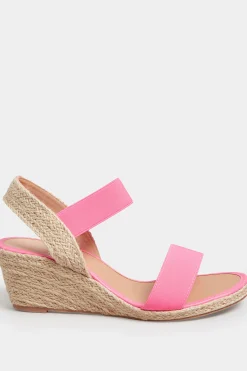 M&Co Yours Yours Pink Espadrille Wedges In Wide E Fit & Extra Wide Eee Fit><noscript><img width=
