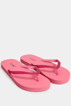 M&Co Yours Yours Pink Flip Flops In Extra Wide Eee Fit>Women Flat Shoes