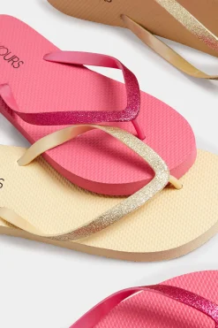 M&Co Yours Yours Pink Flip Flops In Extra Wide Eee Fit><noscript><img width=