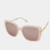M&Co Yours Yours Pink Oversized Chain Arm Sunglasses>Women Sunglasses