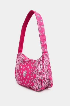 M&Co Yours Yours Pink Paisley Print Shoulder Bag>Women Bags