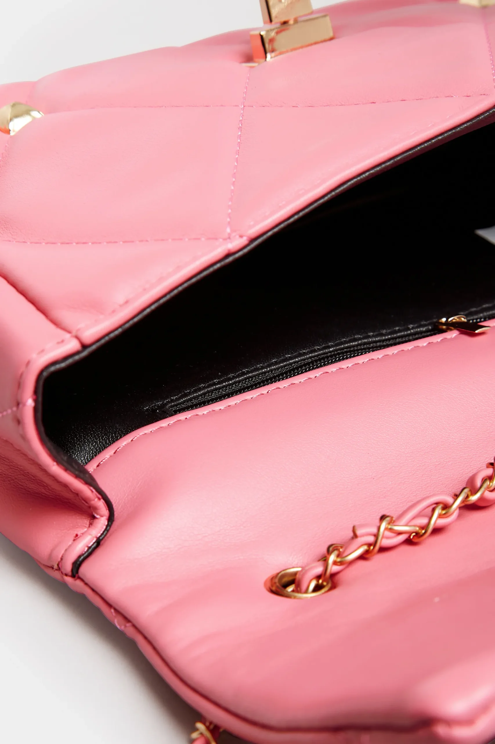 M&Co Yours Yours Pink Studded Quilted Chain Bag>Women Bags