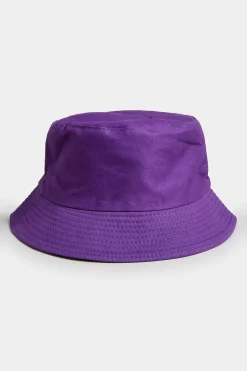 M&Co Yours Yours Purple Reversible Bucket Hat>Women Hats