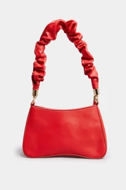 M&Co Yours Yours Red Ruched Handle Bag><noscript><img width=