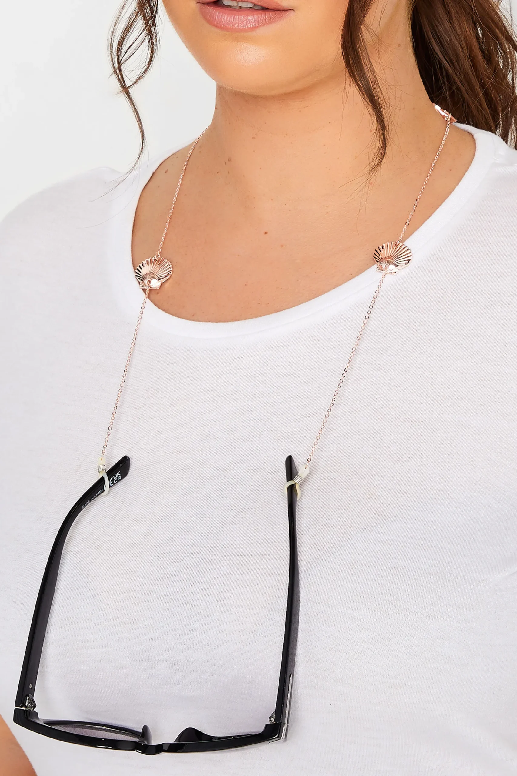 M&Co Yours Yours Rose Gold Shell Sunglasses Chain>Women Sunglasses