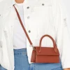 M&Co Yours Yours Rust Orange Top Handle Crossbody Bag>Women Bags