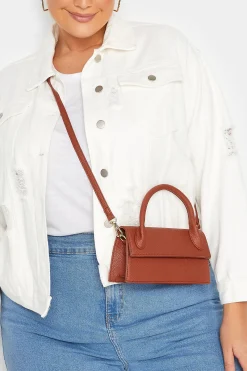 M&Co Yours Yours Rust Orange Top Handle Crossbody Bag>Women Bags