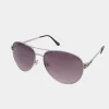 M&Co Yours Yours Silver Aviator Frame Sunglasses>Women Sunglasses