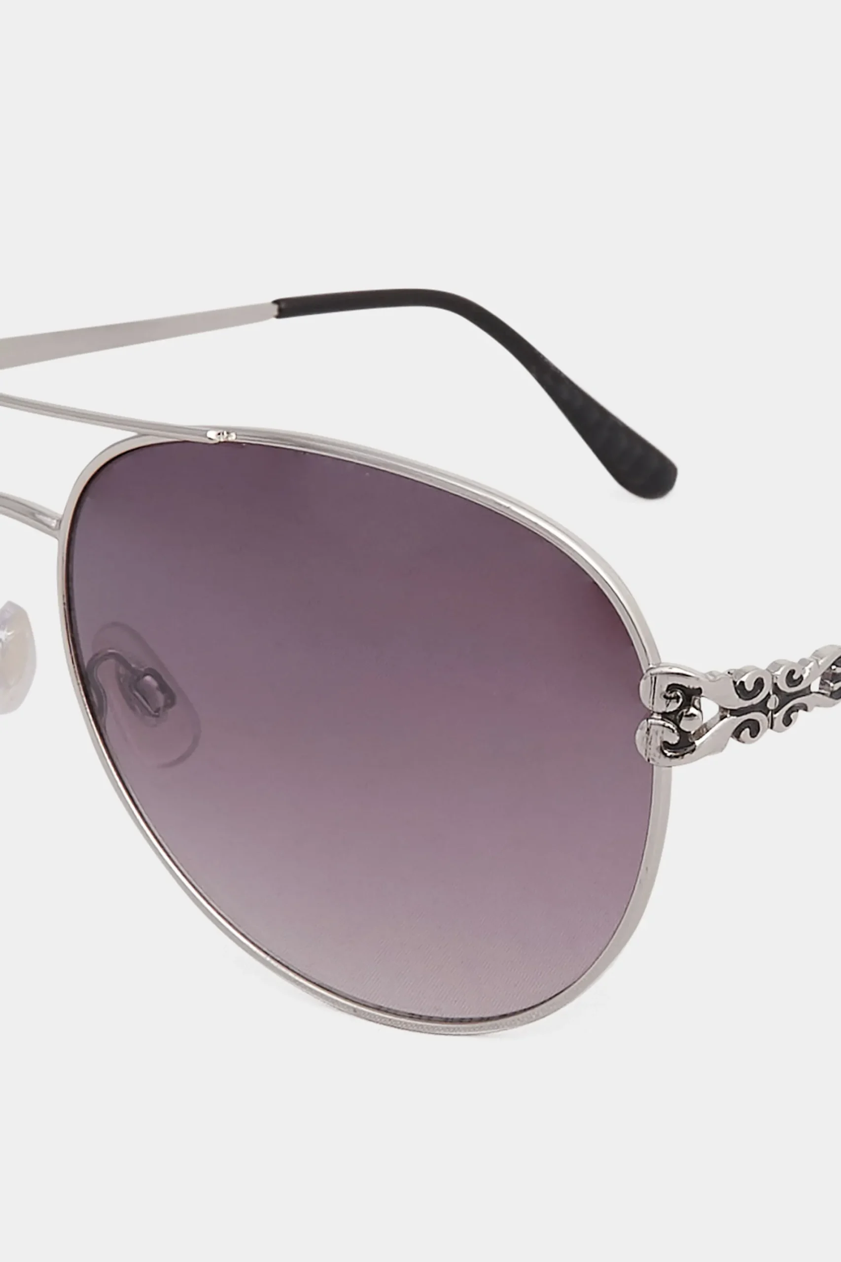 M&Co Yours Yours Silver Aviator Frame Sunglasses>Women Sunglasses