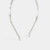 M&Co Yours Yours Silver Diamante Heart Headband>Women Hair Accessories