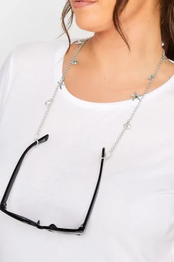 M&Co Yours Yours Silver Mixed Shell Sunglasses Chain>Women Sunglasses