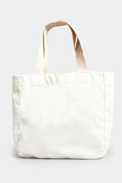 M&Co Yours Yours White Canvas Tote Bag><noscript><img width=