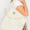 M&Co Yours Yours White Denim Shopper Bag>Women Bags