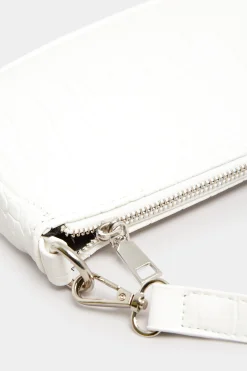 M&Co Yours Yours White Faux Croc Shoulder Bag><noscript><img width=
